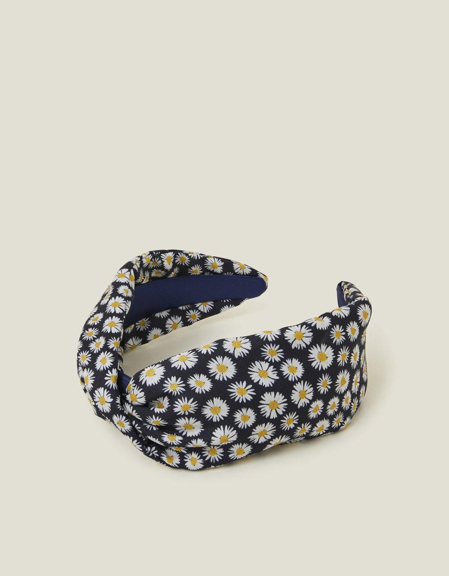 DAISY PRINT TWIST HEADBAND