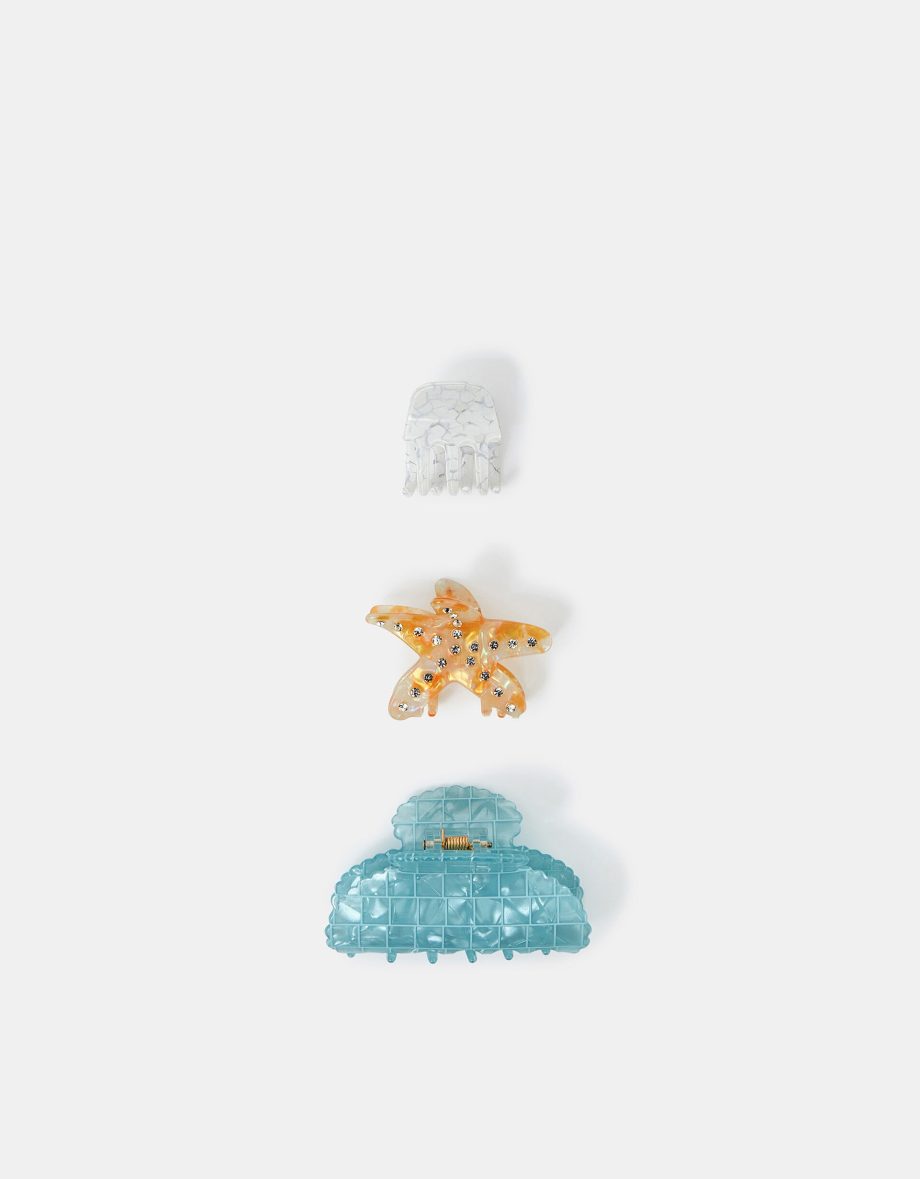 3-PACK STARFISH CLAW CLIPS
