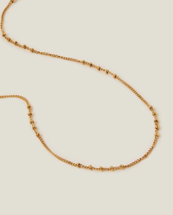 STAINLESS STEEL BOBBLE CHAIN NECKLACE