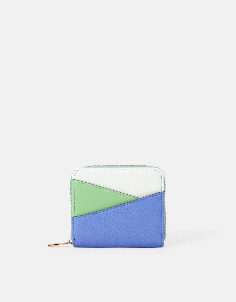 COLOURBLOCK ZIP-AROUND PURSE