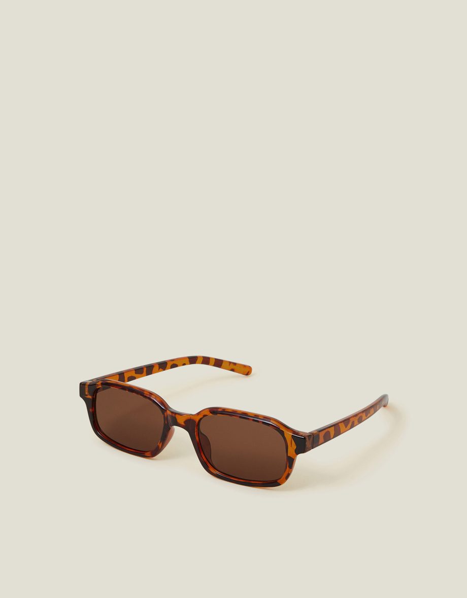 MINI CRYSTAL TORTOISESHELL SQUARE SUNGLASSES