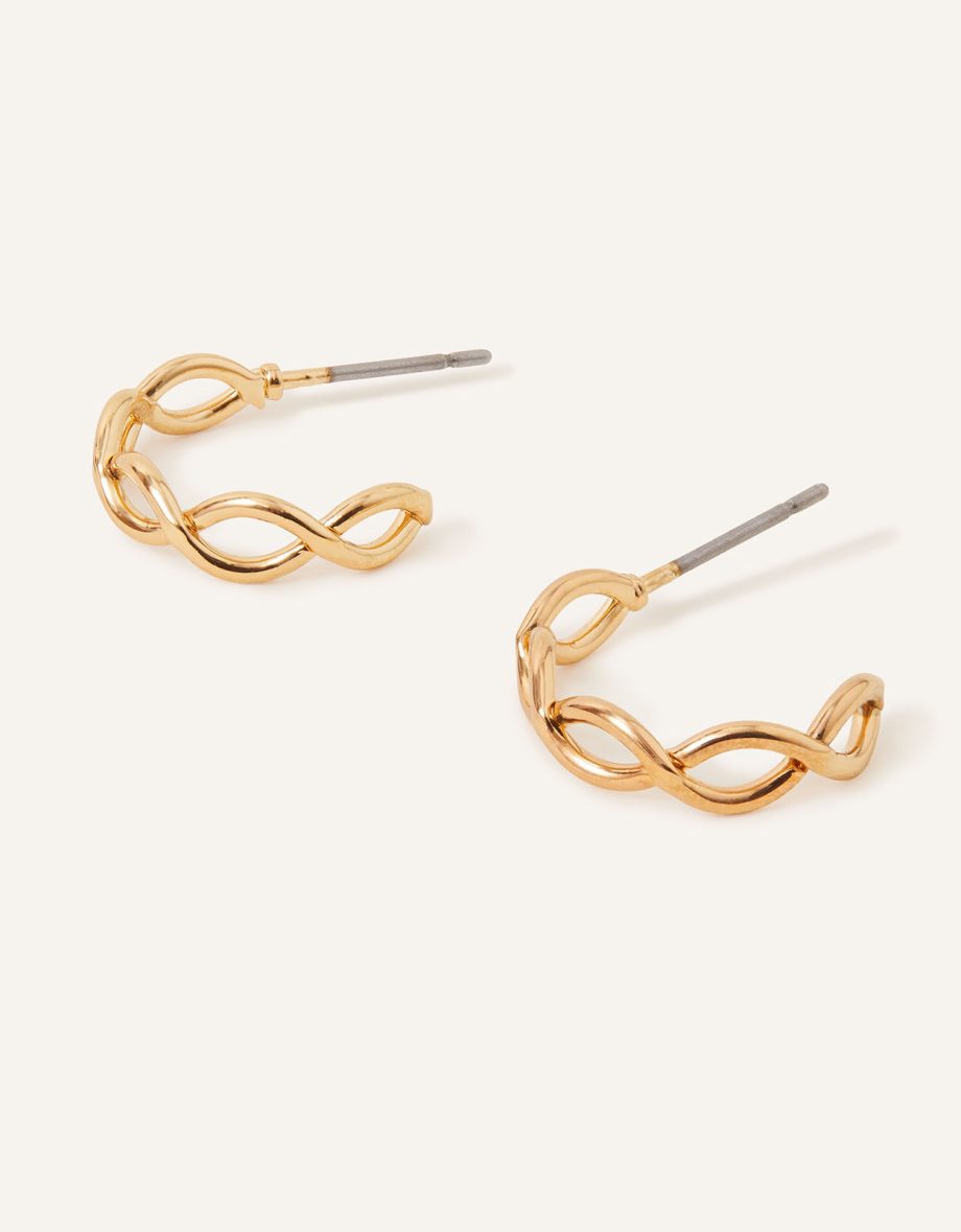 CROSSOVER HOOP EARRINGS