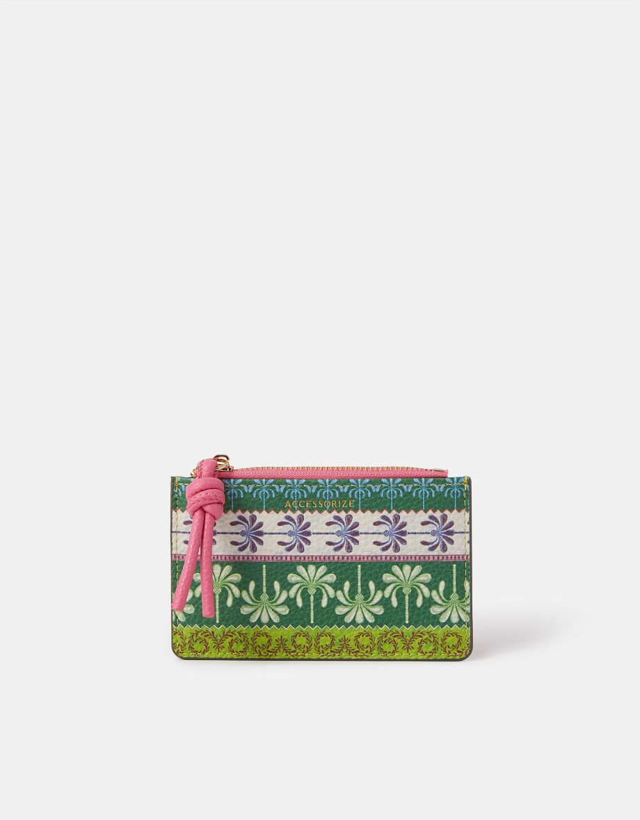 PALM PRINT CARD HOLDER