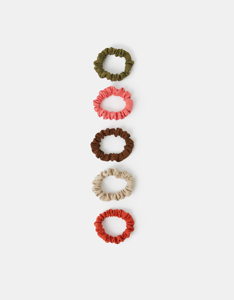 5-PACK SKINNY HAIR SCRUNCHIES