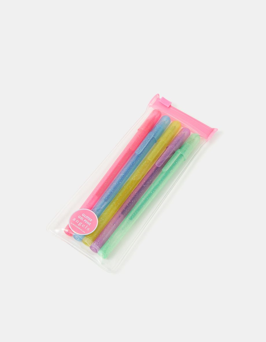GIRLS 5-PACK GLITTER GEL PENS