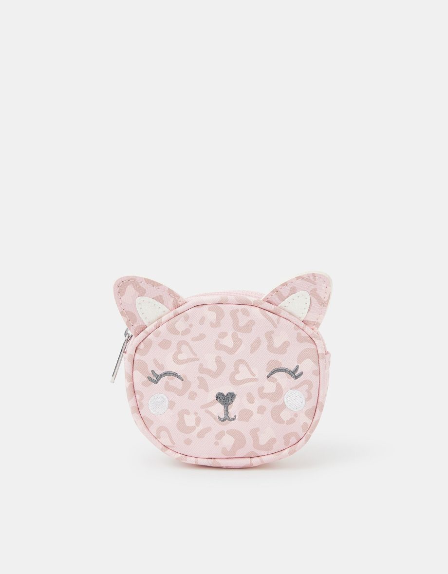 GIRLS ANIMAL PRINT CAT PURSE