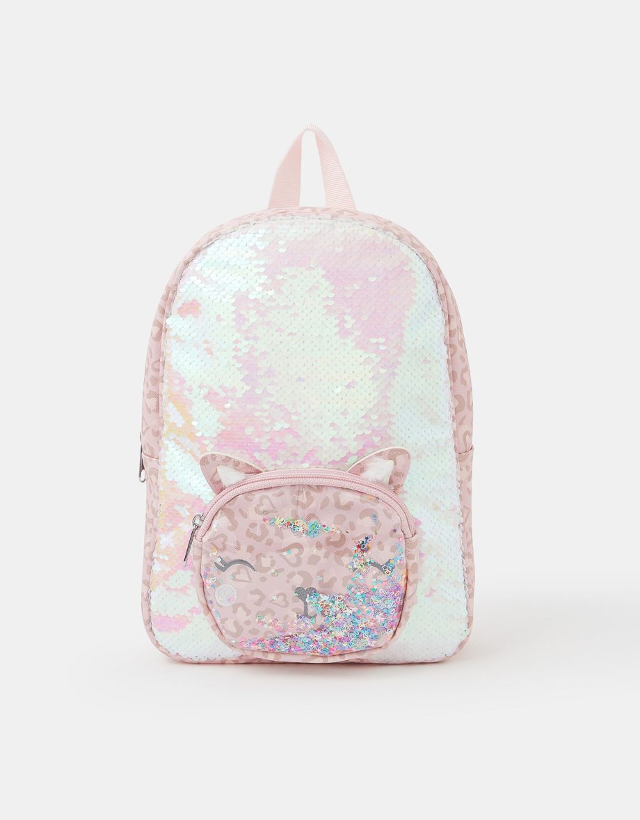 GIRLS SEQUIN CAT BACKPACK