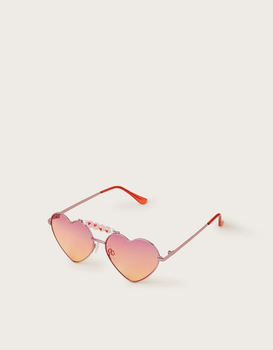 Ombré heart aviator sunglasses