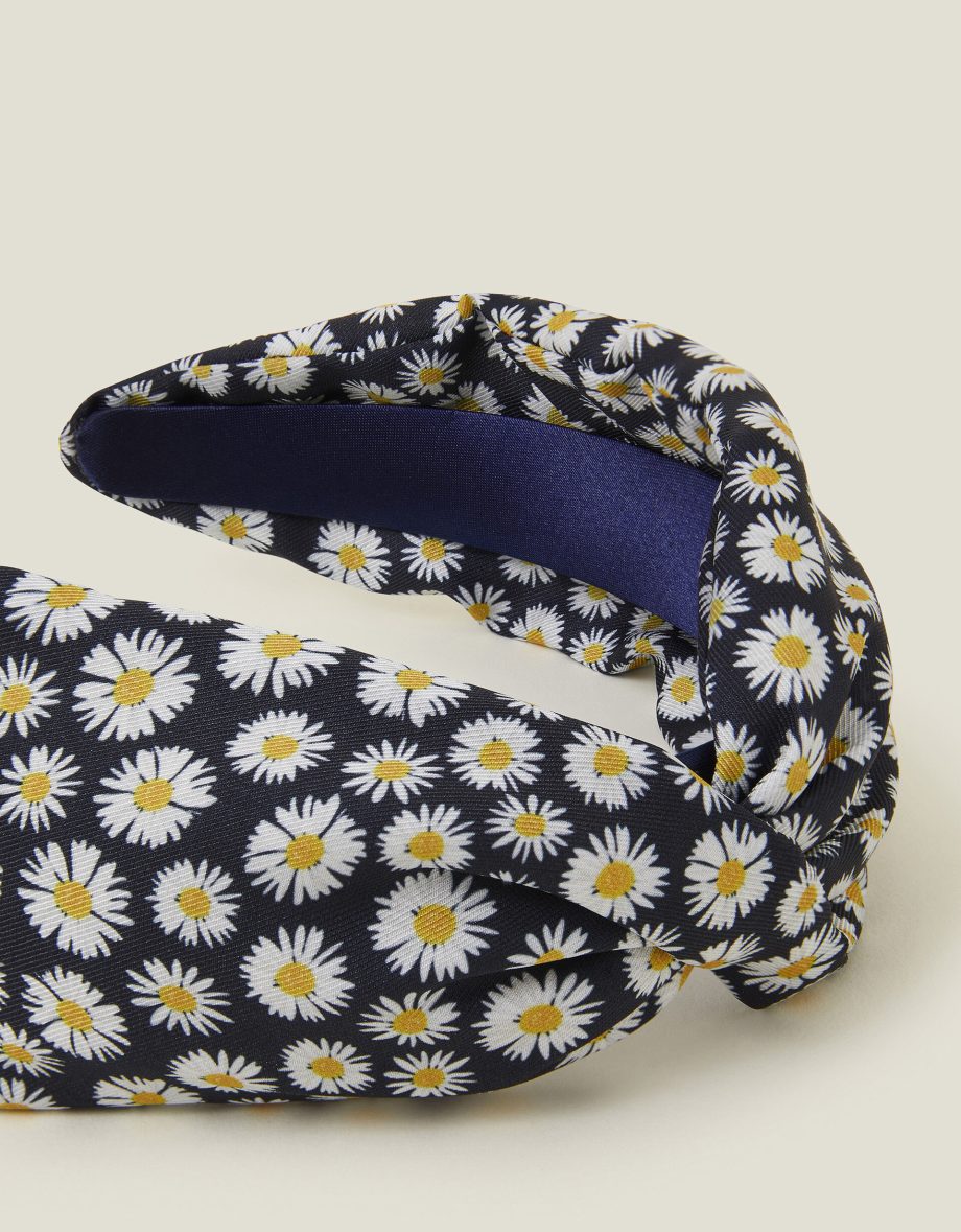 DAISY PRINT TWIST HEADBAND