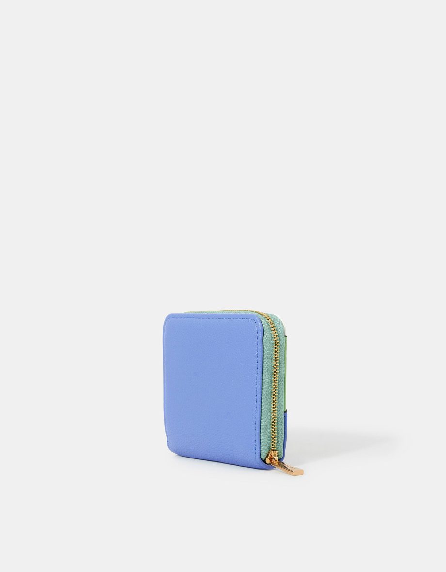 COLOURBLOCK ZIP-AROUND PURSE