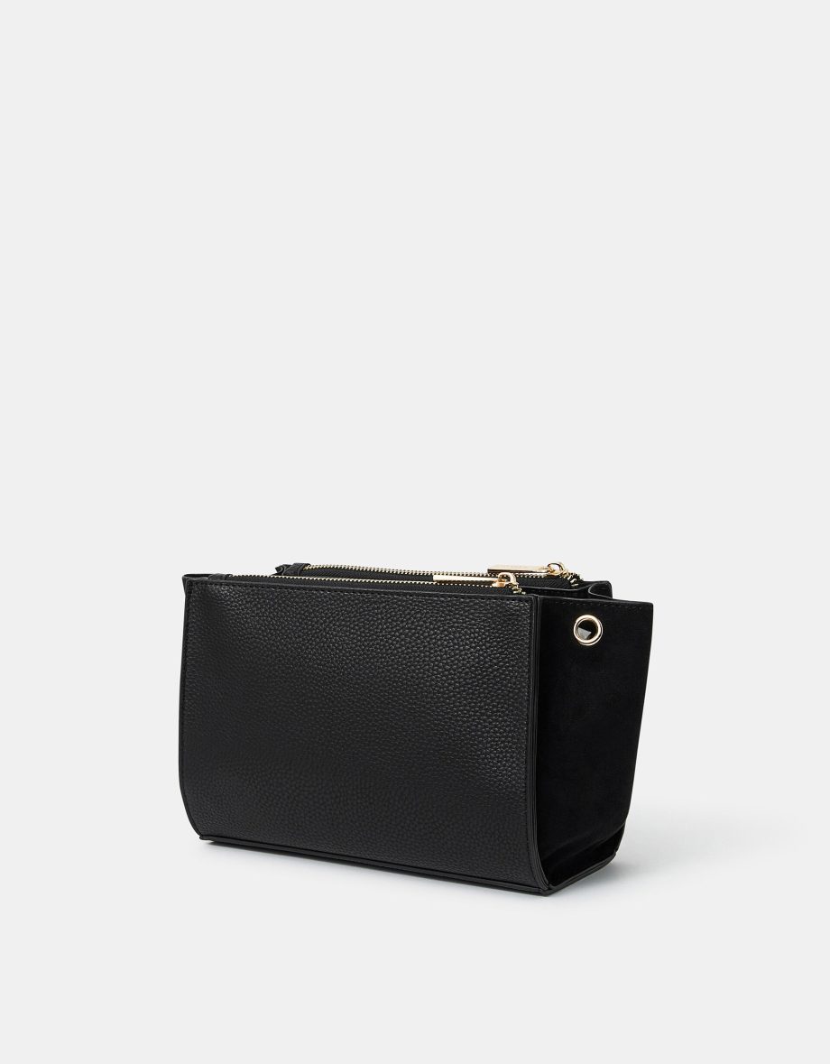DOUBLE ZIP CROSSBODY BAG