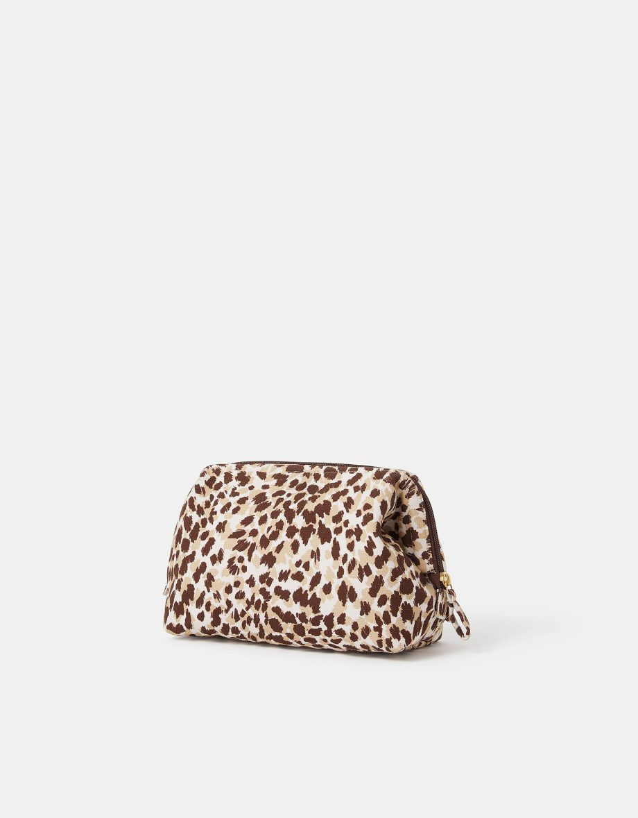 CHEETAH PRINT MAKE UP BAG