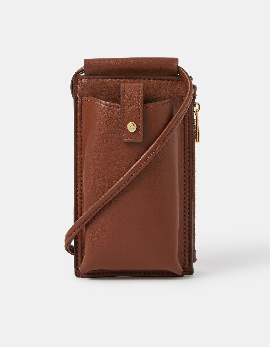 TAB POCKET PHONE BAG TAN
