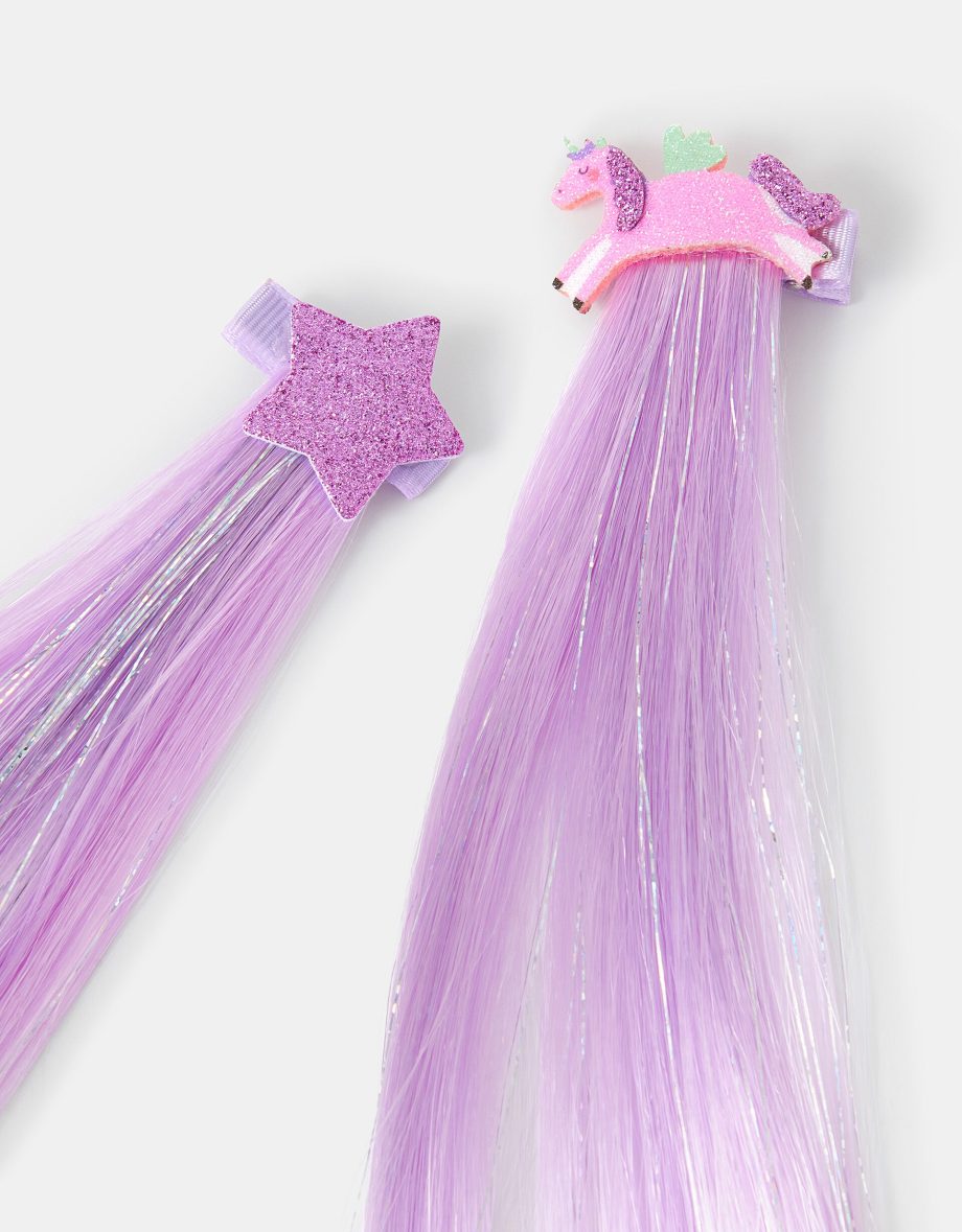2-PACK SPARKLE FAUX HAIR CLIPS