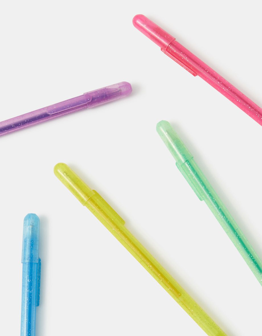 GIRLS 5-PACK GLITTER GEL PENS