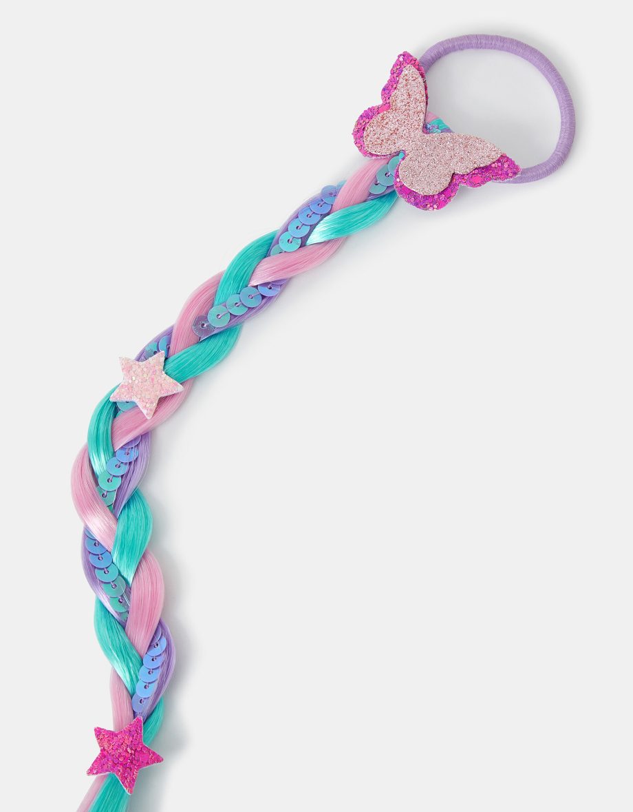 GIRLS EMBELLISHED FAUX HAIR PLAIT