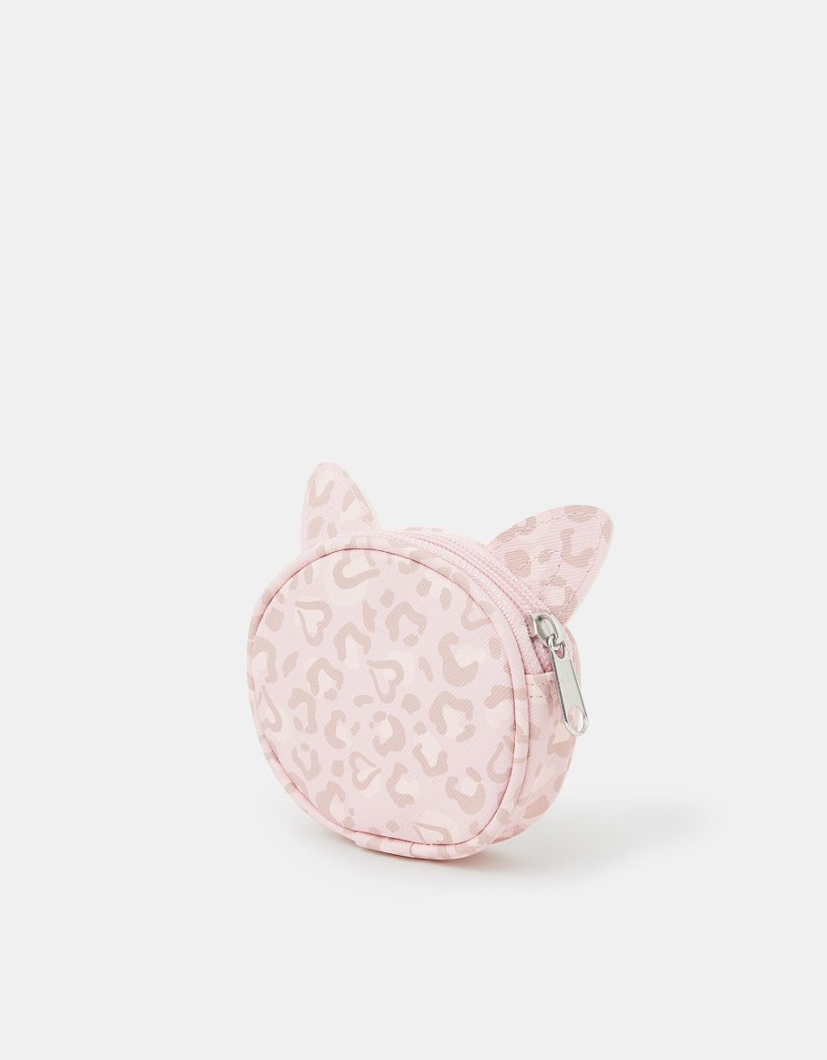 GIRLS ANIMAL PRINT CAT PURSE