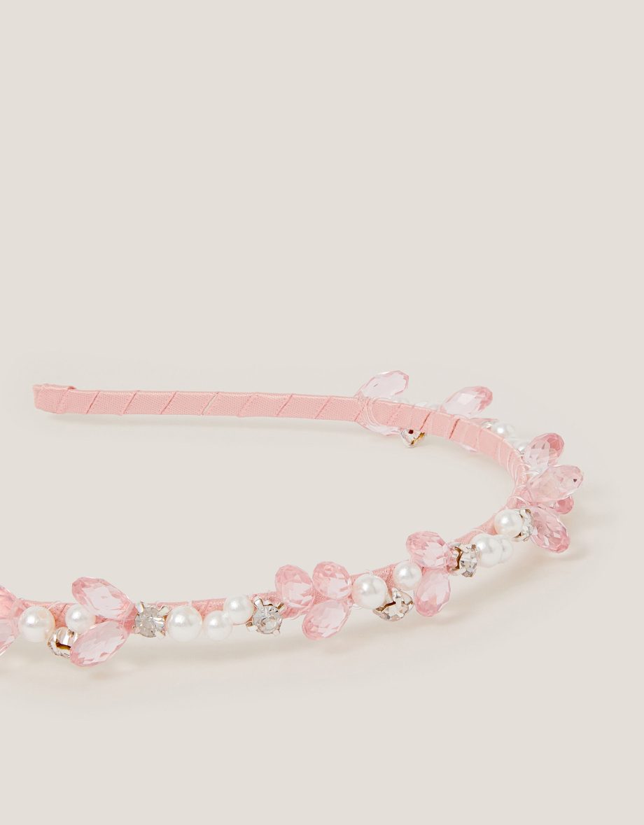 Beaded prom headband