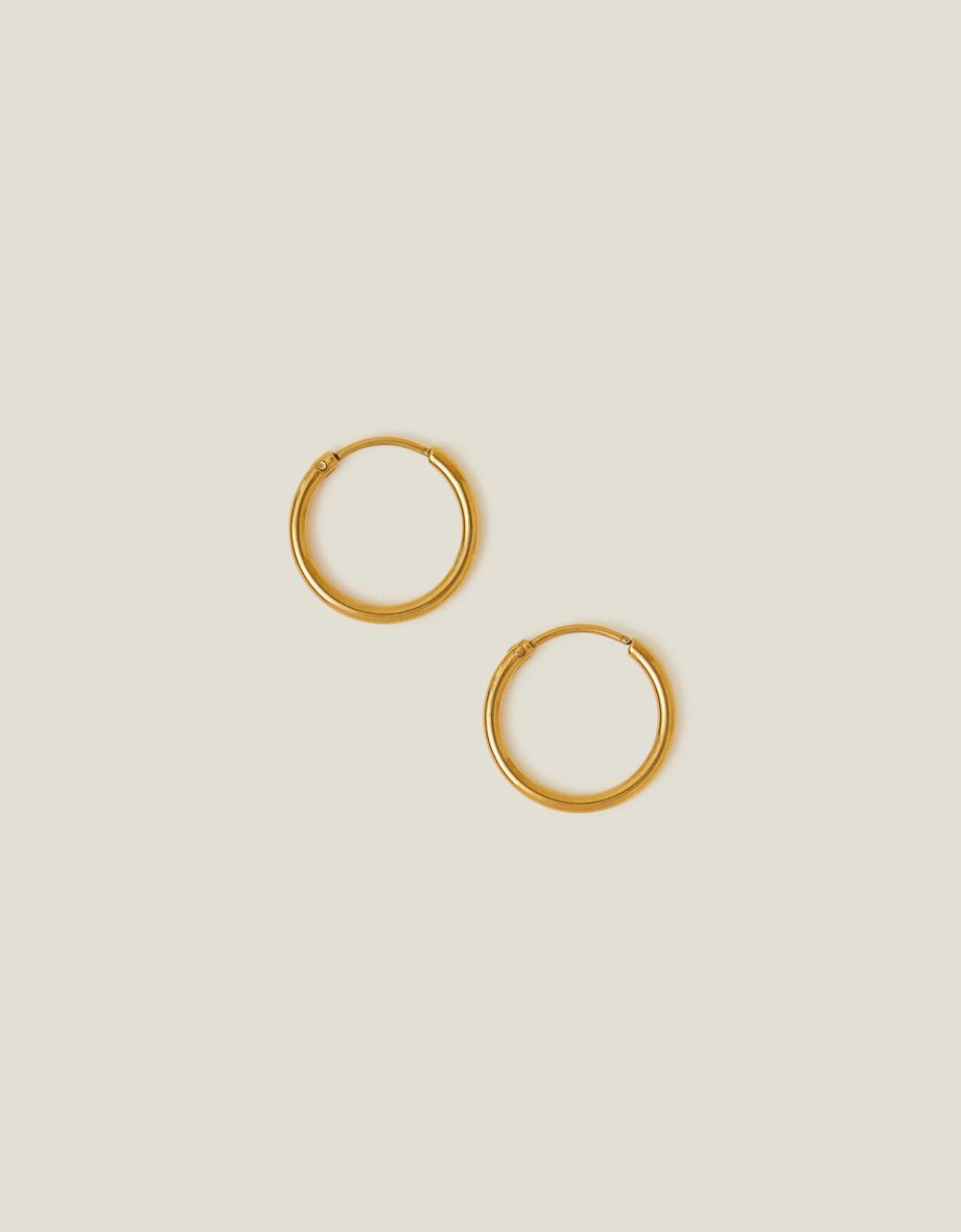 STAINLESS STEEL MEDIUM HOOPS