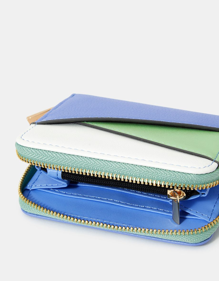 COLOURBLOCK ZIP-AROUND PURSE