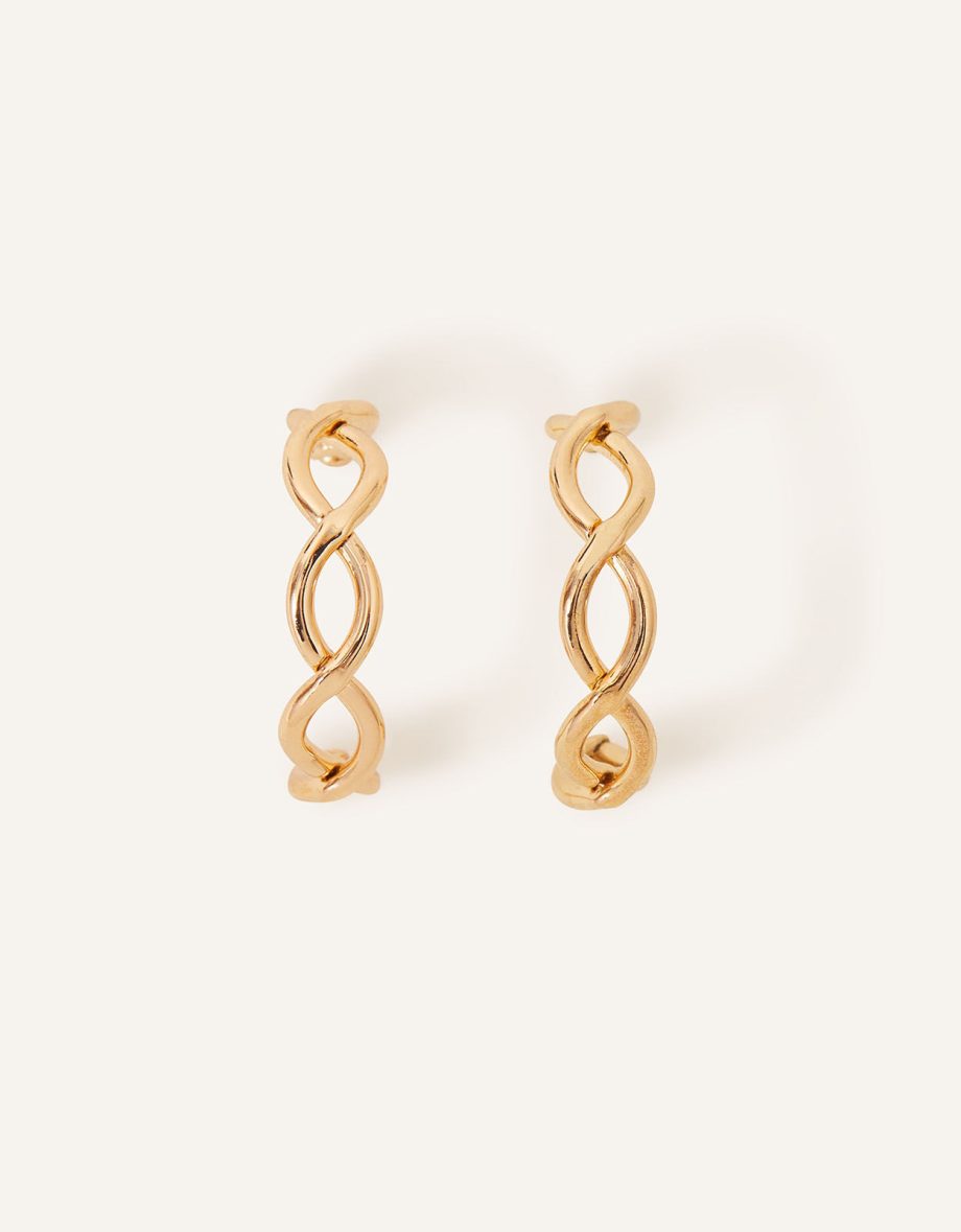 CROSSOVER HOOP EARRINGS
