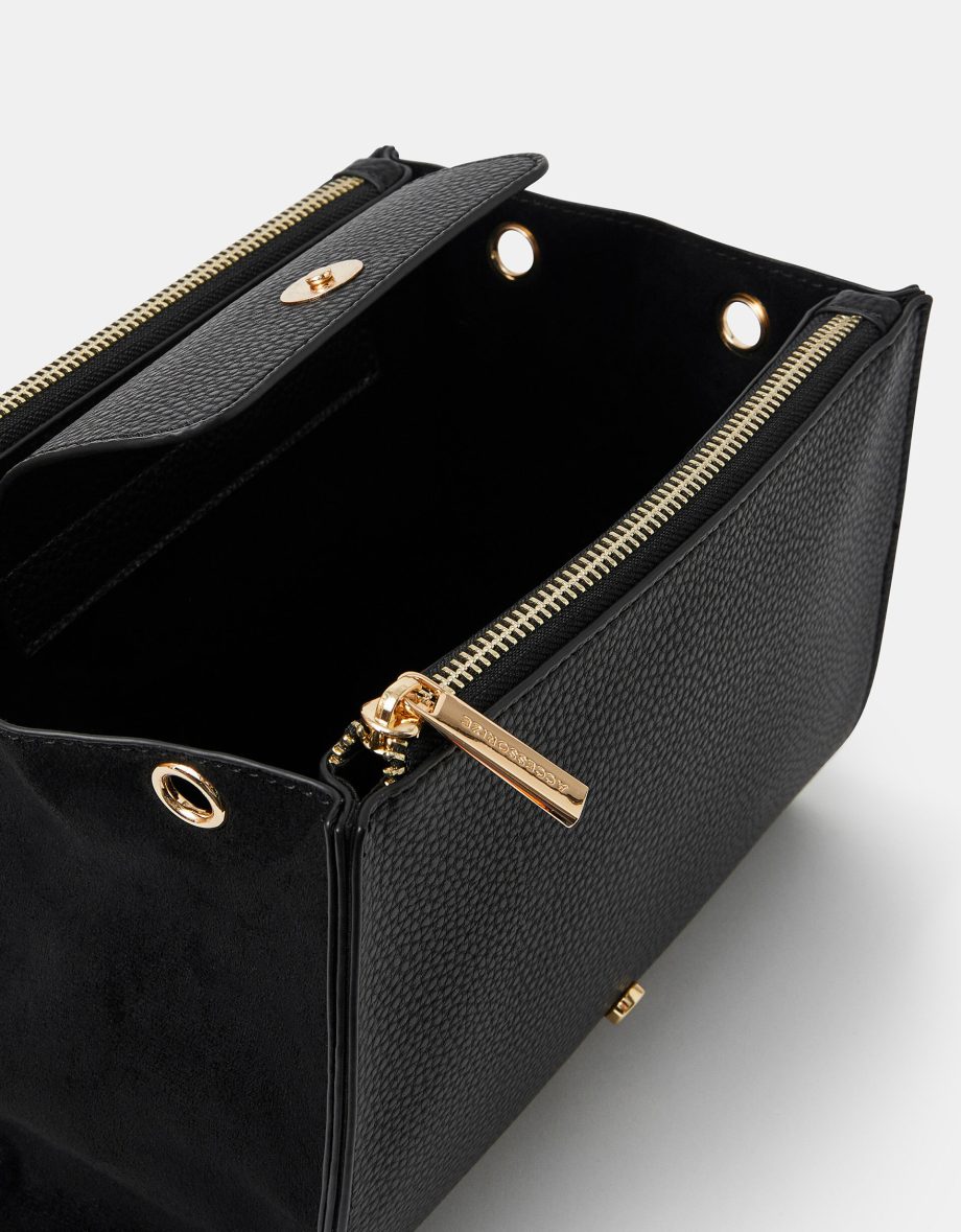 DOUBLE ZIP CROSSBODY BAG