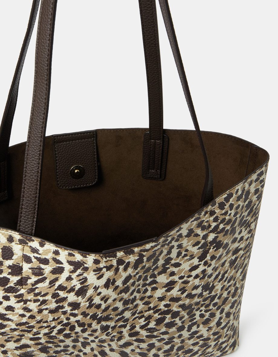 ANIMAL PRINT TOTE BAG