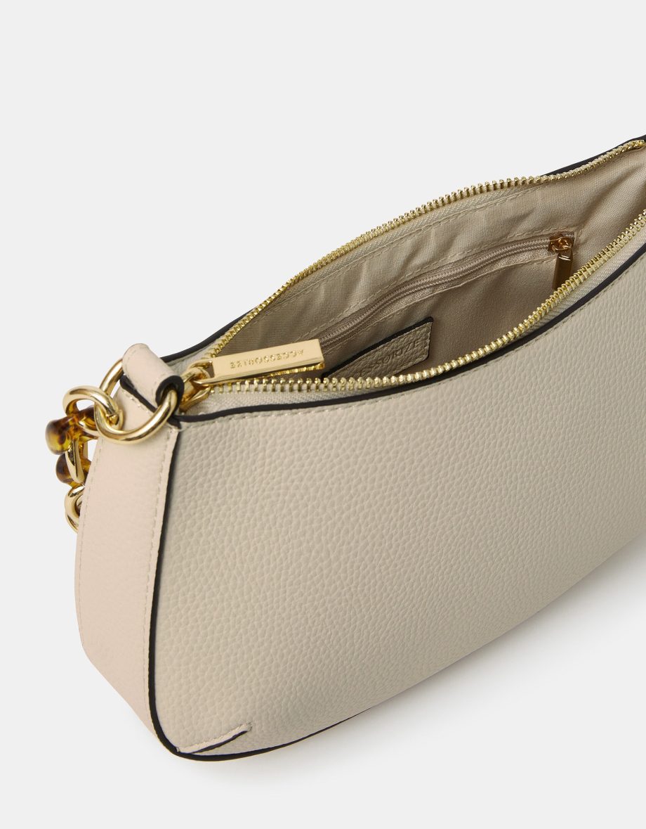 RESIN CHAIN STRAP SHOULDER BAG