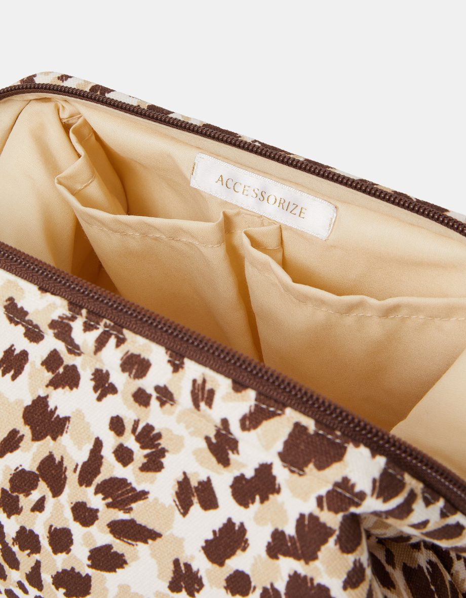 CHEETAH PRINT MAKE UP BAG
