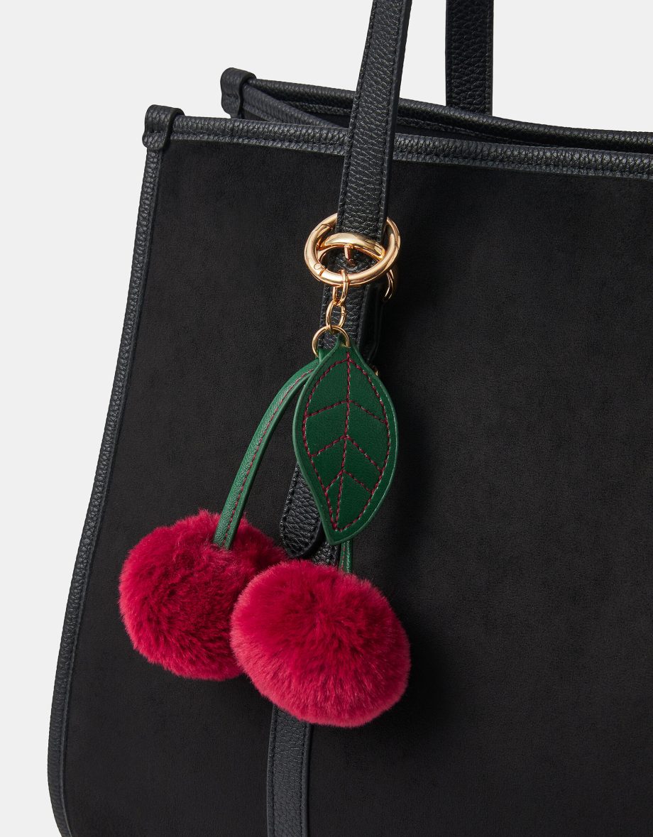 POM POM CHERRY BAG CHARM
