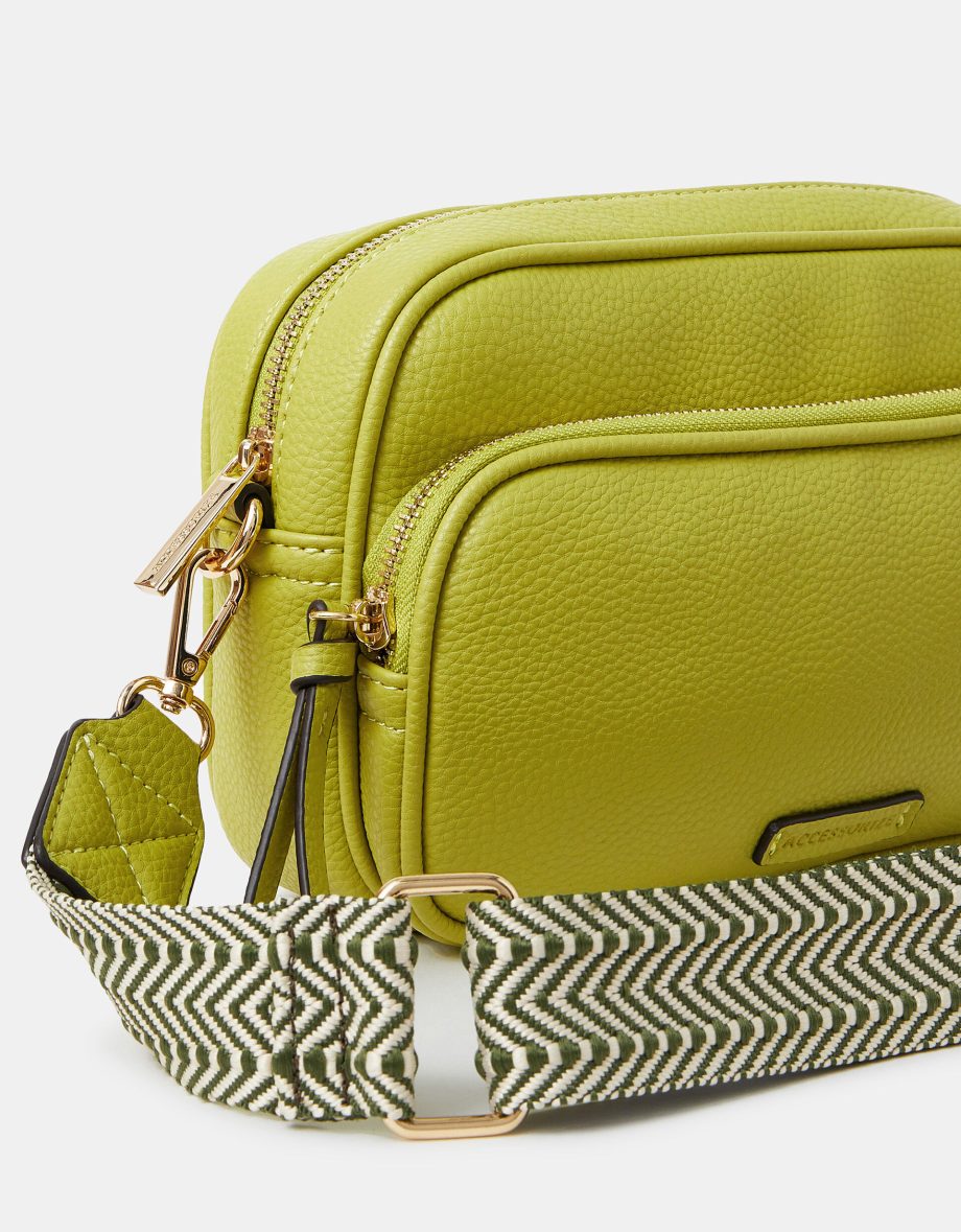 DOUBLE ZIP CAMERA BAG GREEN