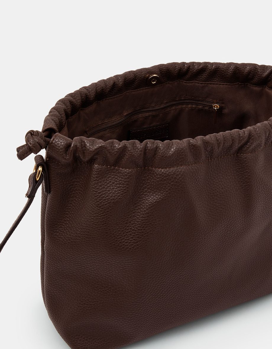 DRAWSTRING SHOULDER BAG