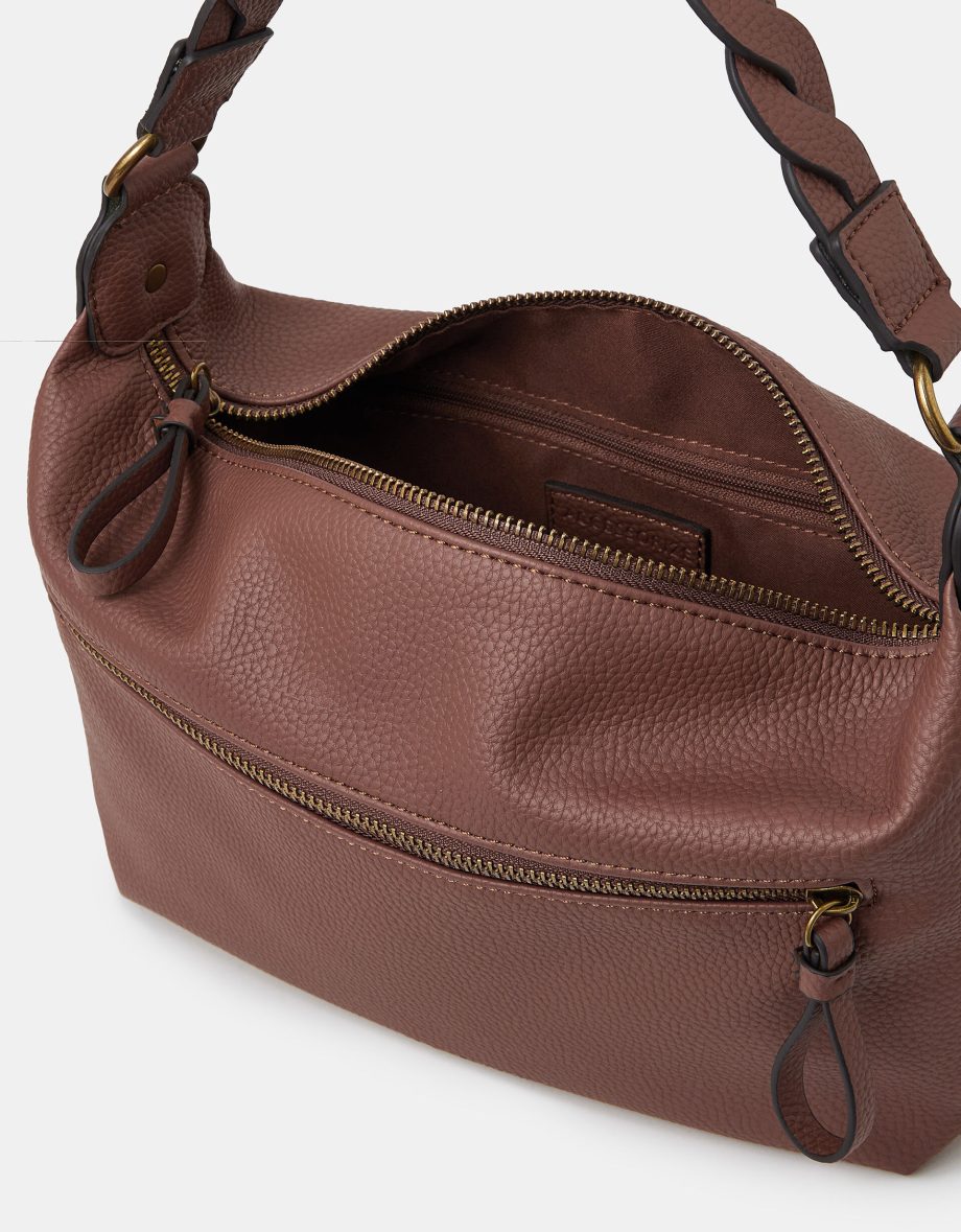 MULTI STRAP CROSSBODY BAG TAN