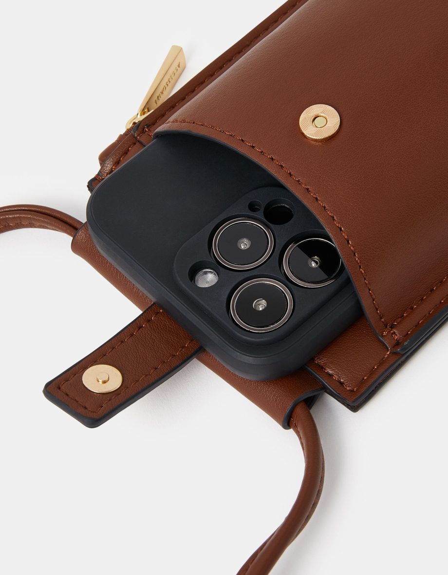 TAB POCKET PHONE BAG TAN