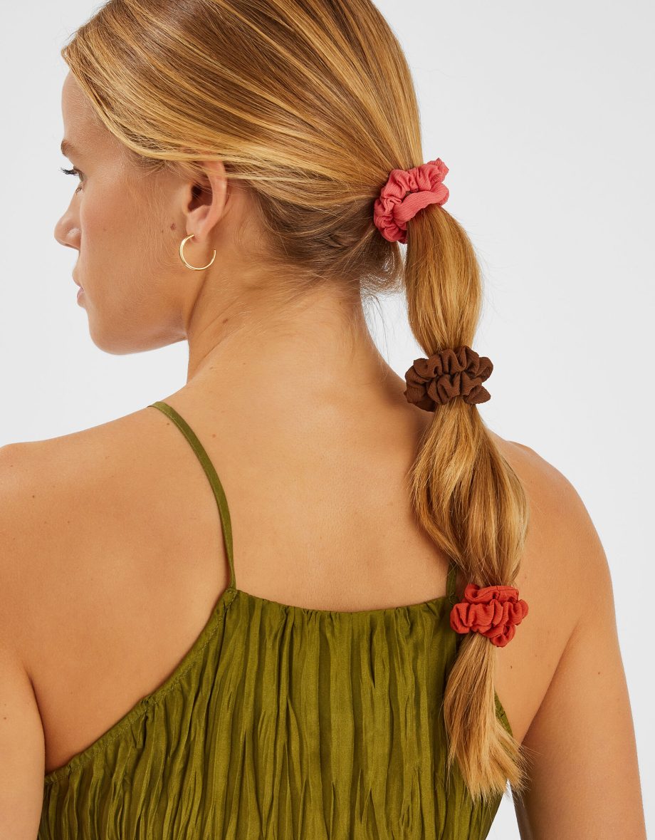 5-PACK SKINNY HAIR SCRUNCHIES