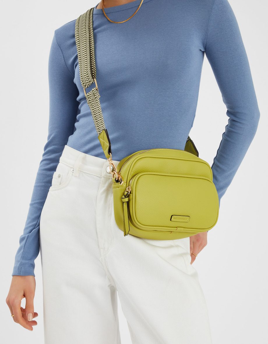 DOUBLE ZIP CAMERA BAG GREEN
