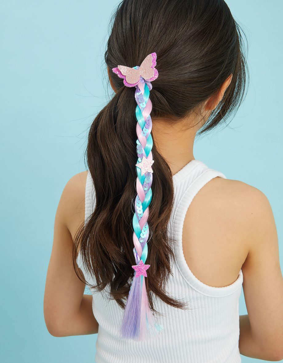 GIRLS EMBELLISHED FAUX HAIR PLAIT
