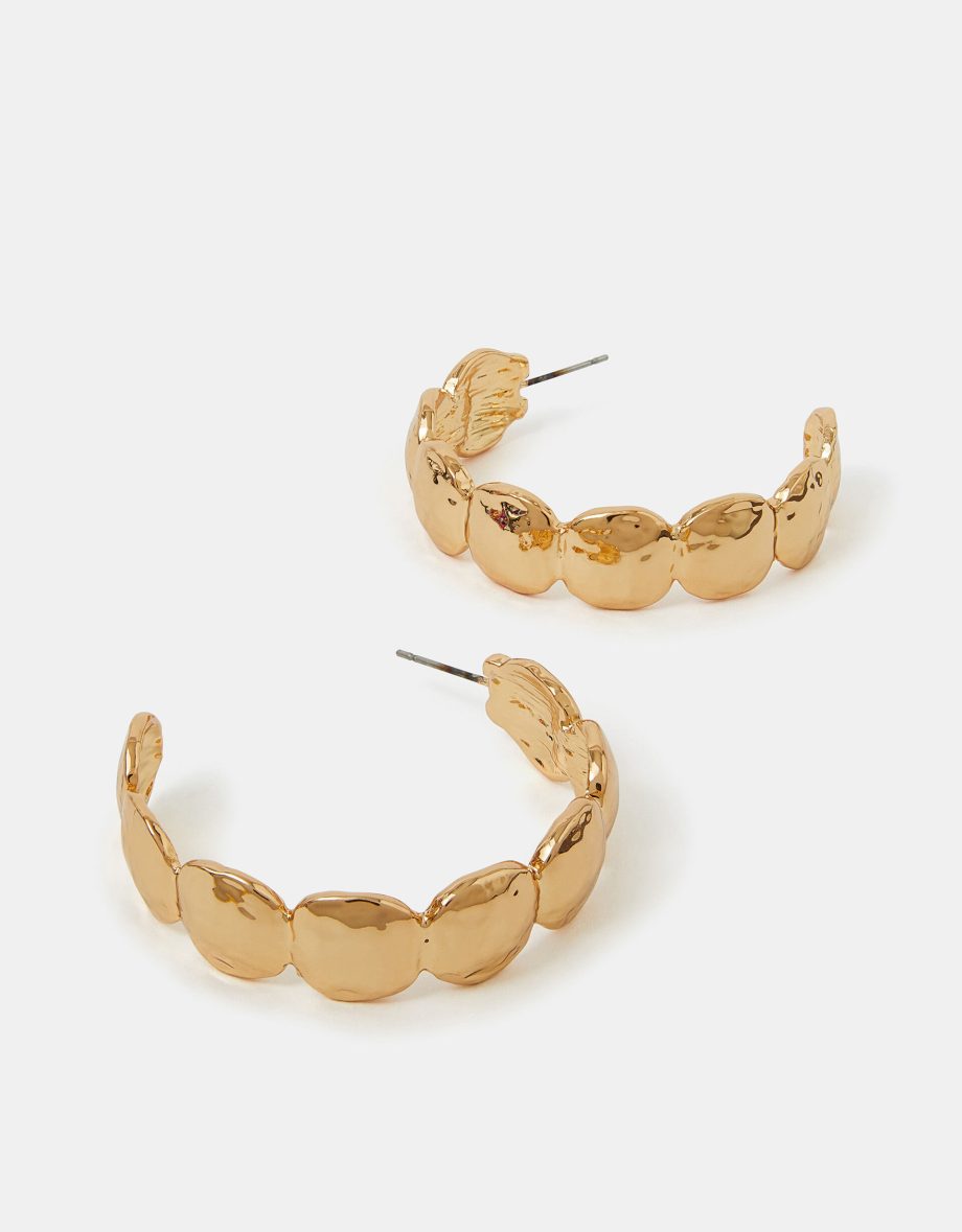 SCALLOP HOOP EARRINGS