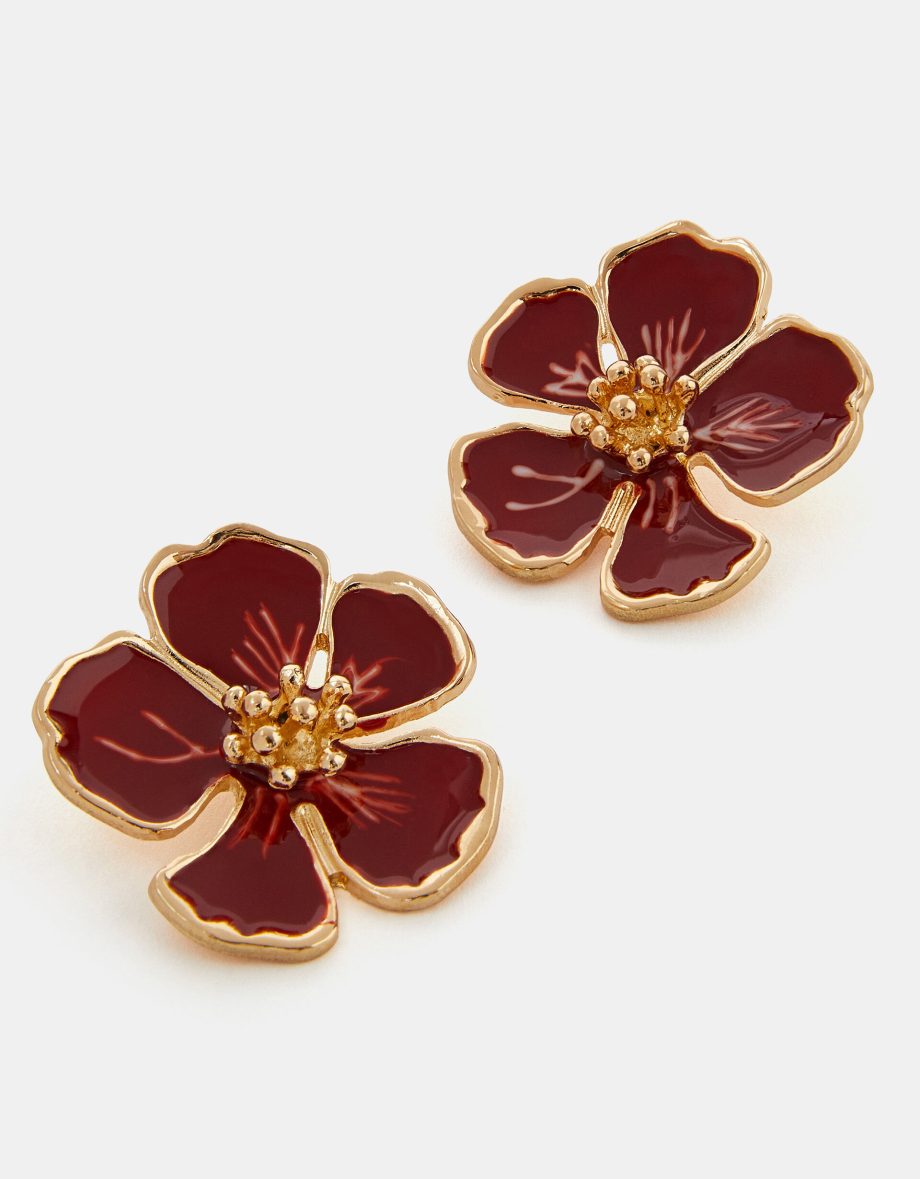 STATEMENT FLOWER STUD EARRINGS