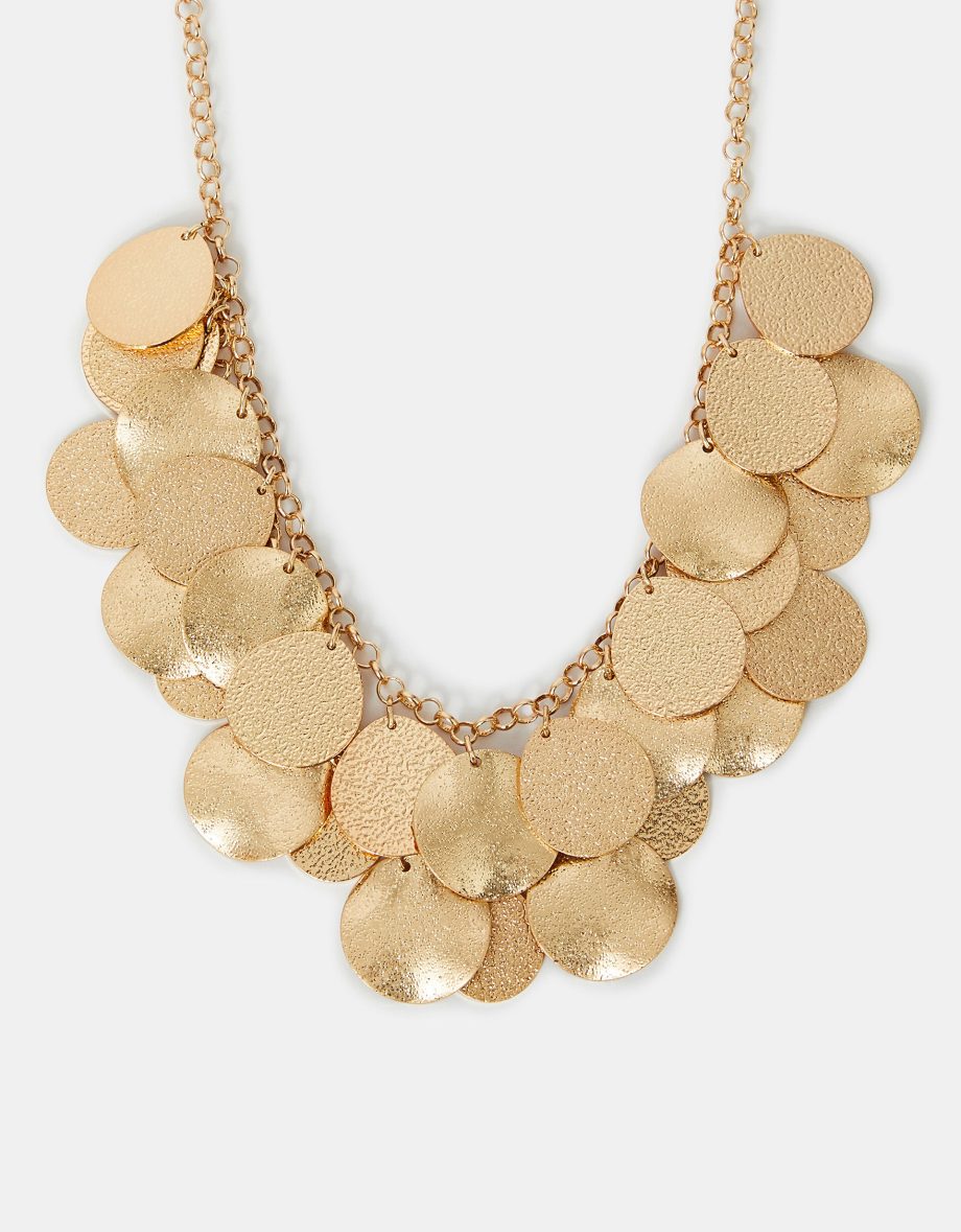 LAYERED DISC NECKLACE