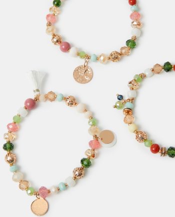 3-PACK MIX BEAD BRACELET