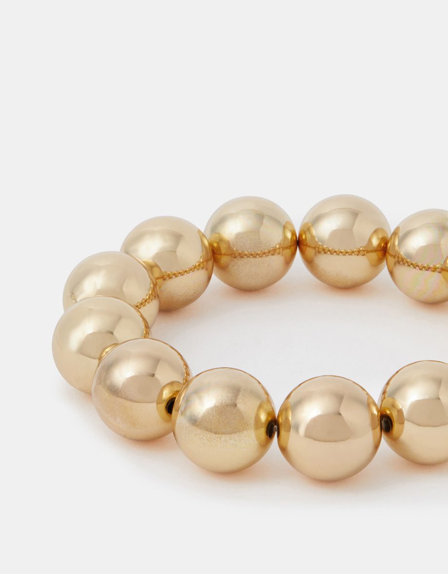 CHUNKY BEAD BRACELET GOLD