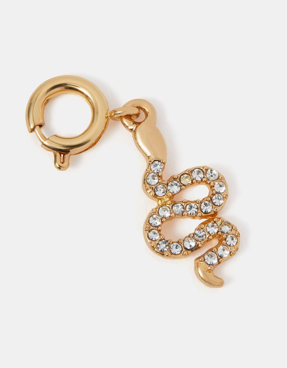 DIAMANTÉ SNAKE JEWELLERY CHARM