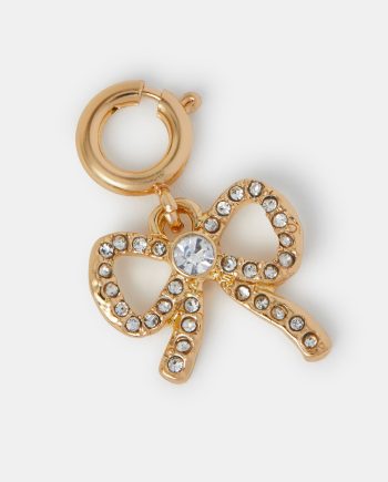 DIAMANTE BOW JEWELLERY CHARM
