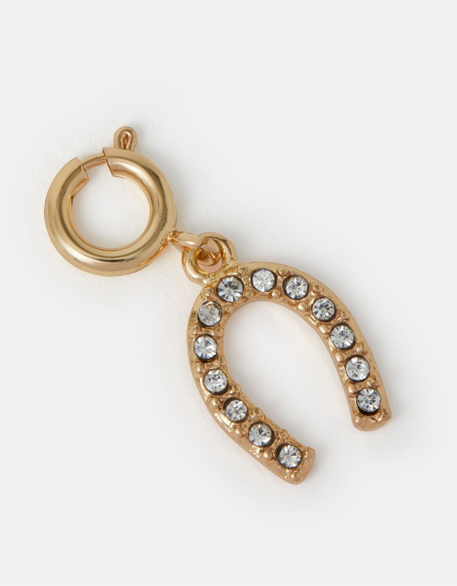 DIAMANTE HORSESHOE JEWELLERY CHARM