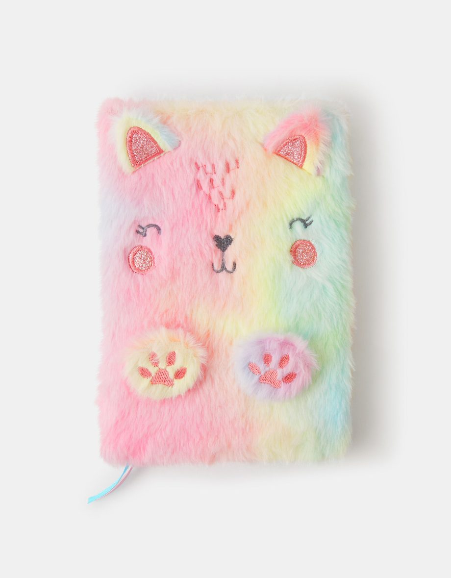 GIRLS FLUFFY CAT NOTEBOOK