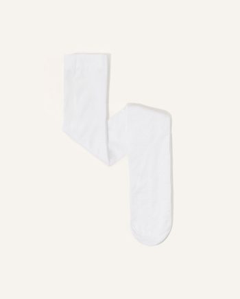 Baby bridal spot tights white
