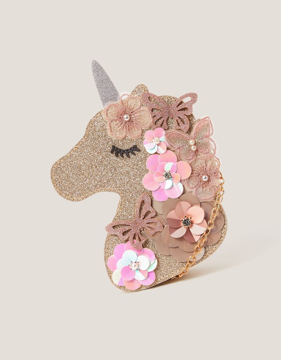 Ella sequin flower unicorn bag