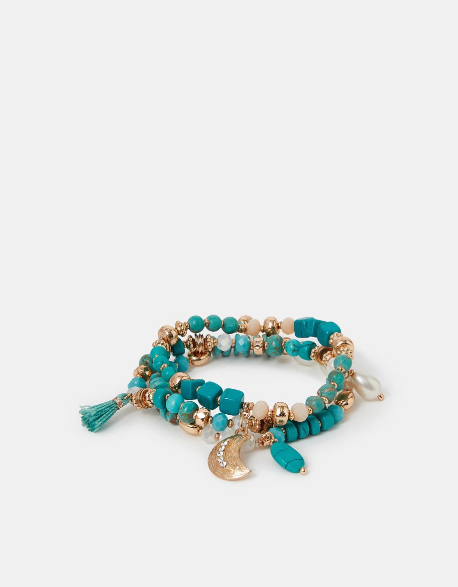 3-PACK BEADED STRETCH BRACELETS