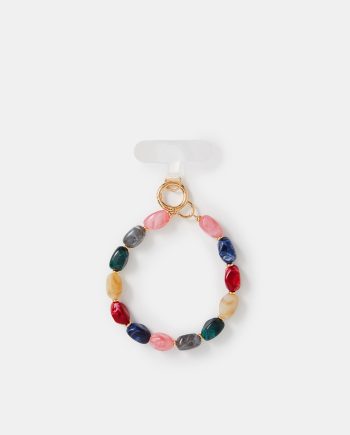 MARBLE BEAD WRIST PHONE STRAP